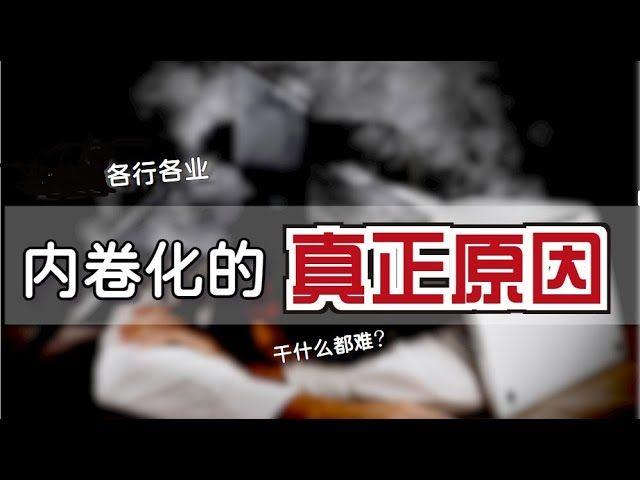 这些年的“突然内卷化”【Eng Sub】What caused China's Involution/Neijuanhua? Rich Poor Gap?